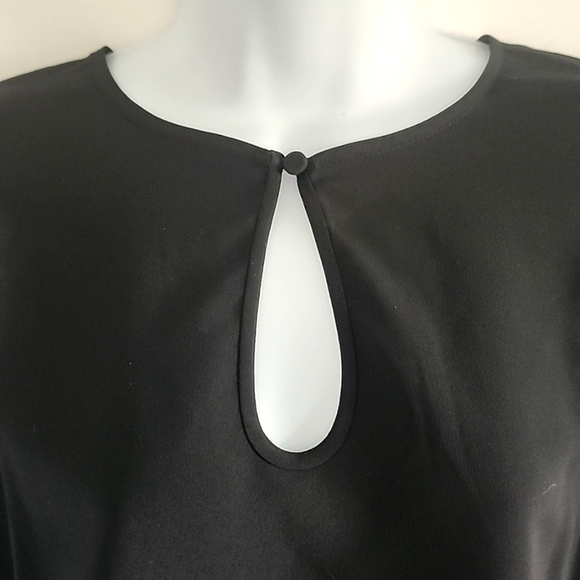 NWT J. CREW Puff sleeve satin back Crepe Blouse size medium tall - Picture 2 of 5